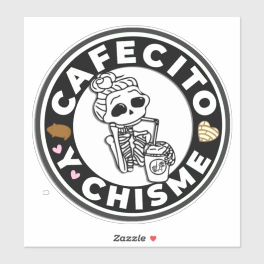 Cafesito y Chisme Aufkleber für Autos (Blatt)