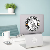 Cafesito y Chisme Aufkleber für Autos (Laptop auf Schreibtisch)