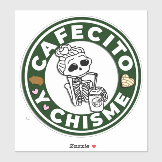 Cafesito y Chisme Aufkleber für Autos (Blatt)