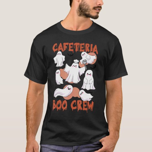 Cafeteria Boo Crew Teacher Lunch Lady Team Spooky T-Shirt (Vorderseite)