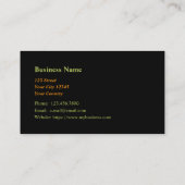 Cafeteria Catering Café Manager Business Card Visitenkarte (Rückseite)