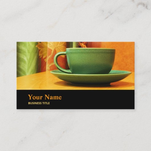 Cafeteria Catering Café Manager Business Card Visitenkarte (Vorderseite)