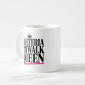 Cafeteria Catwalk Queen Chic Pink Kaffeetasse (Vorderseite Links)