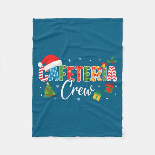Cafeteria Crew Christmas Holiday School Staff Food Fleecedecke (Vorderseite)