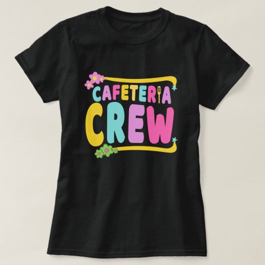 Cafeteria Crew School Lunch Lady Worker T-Shirt (Design vorne)