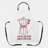 Cafeteria Hebrew Jüdischer Spaß "No Coffee No Tora Schürze (Vorderseite)