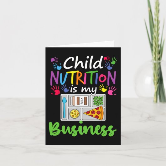 Cafeteria Lunch Lady Child Nutrition ist mein Gesc Karte (Vorderseite)