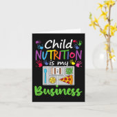 Cafeteria Lunch Lady Child Nutrition ist mein Gesc Karte (Gelbe Blume)