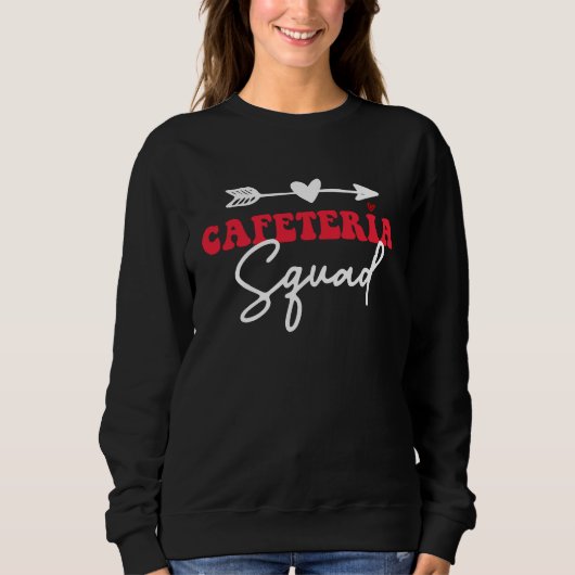 Cafeteria-Mannschaft Kantinenfrau Sweatshirt (Vorderseite)