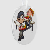 Cafeteria Schule Danke Ornament (Vorderseite)