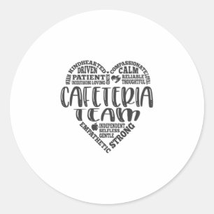 Cafeteria-Team Runder Aufkleber