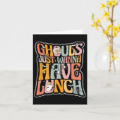 Cafeteria Worker Back to School Halloween La Karte (Gelbe Blume)
