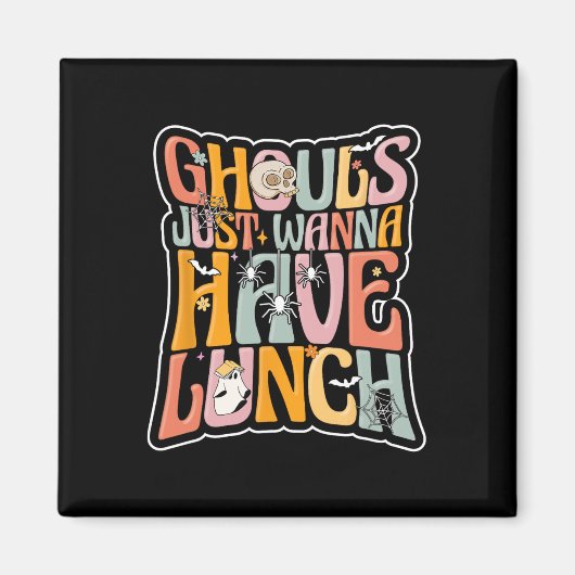 Cafeteria Worker Back to School Halloween La Magnet (Vorne)