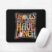 Cafeteria Worker Back to School Halloween La Mousepad (Mit Mouse)