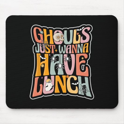 Cafeteria Worker Back to School Halloween La Mousepad (Vorne)