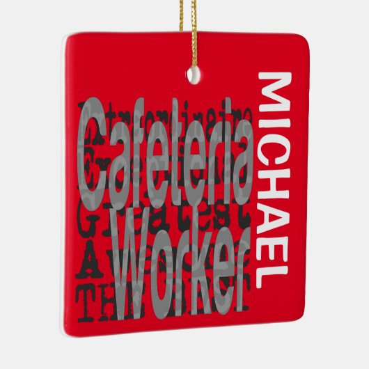 Cafeteria Worker Extraordinaire CUSTOM Keramikornament (Rechts)