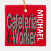 Cafeteria Worker Extraordinaire CUSTOM Keramikornament (Vorderseite)