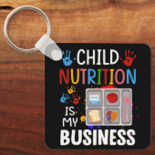 Cafeteria Worker Lunch Lady Food Tray Child Schlüsselanhänger (Vorderseite)