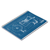 cafetiere moka bialetti blueprinplan notizblock (Linke Seite)