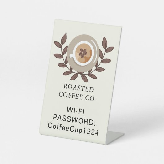 Cafetisch-Schild Sockelschild (Vorderseite)