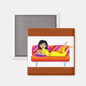 Caffe Diva Magnet (Vorderseite/Rückseite)