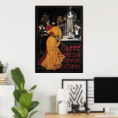 Caffe Espresso ~ Servizio Istantaneo ~ 1900 Poster (Heimbüro)