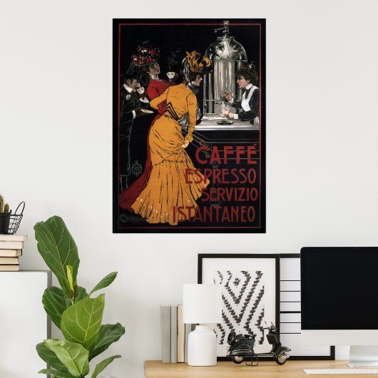 Caffe Espresso ~ Servizio Istantaneo ~ 1900 Poster (Heimbüro)