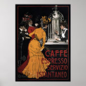 Caffe Espresso ~ Servizio Istantaneo ~ 1900 Poster (Vorne)