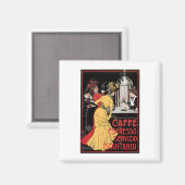 Caffe Espresso Vintag Coffee Drink und Art Magnet (Vorderseite/Rückseite)