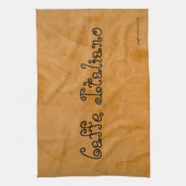 Caffe Italiano Tuscan Orange Küche Handtuch (Vertikal)