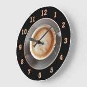 Caffé Latte Clock Große Wanduhr (Winkel)