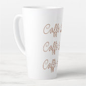 Caffè latte | Einfache Stilschrift Typografie Milchtasse (Linke Ecke)