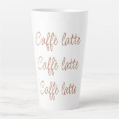 Caffè latte | Einfache Stilschrift Typografie Milchtasse (Vorderseite)