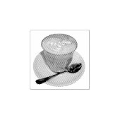 Caffè latte gummistempel (Prägung)