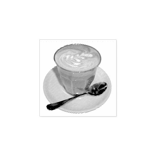 Caffè latte gummistempel (Prägung)