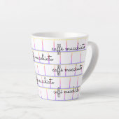 Caffè macchiato on Rainbow Grid Milchtasse (Rechte Ecke)