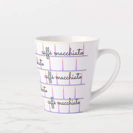Caffè macchiato on Rainbow Grid Milchtasse (Rechts)
