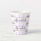 Caffè macchiato on Rainbow Grid Milchtasse (Vorderseite)