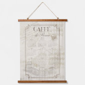 Caffe Roma 2026 Wall Calendar Art Wandteppich Mit Holzrahmen (Vorderseite)