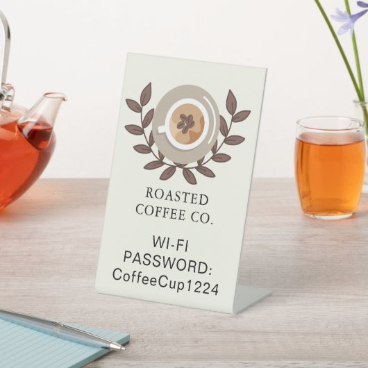 Caffe-Tischschild Sockelschild (In SItu)