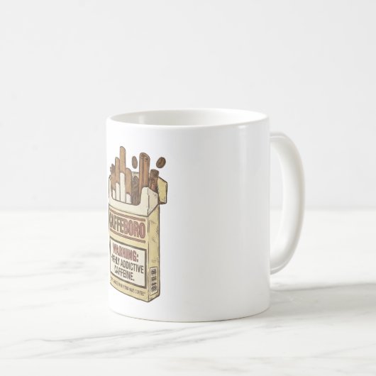Caffeboro Highly Addictive Caffeine Coffee Mug  Kaffeetasse (VorderseiteRechts)