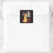 Caffee Espresso Quadratischer Aufkleber (Tasche)