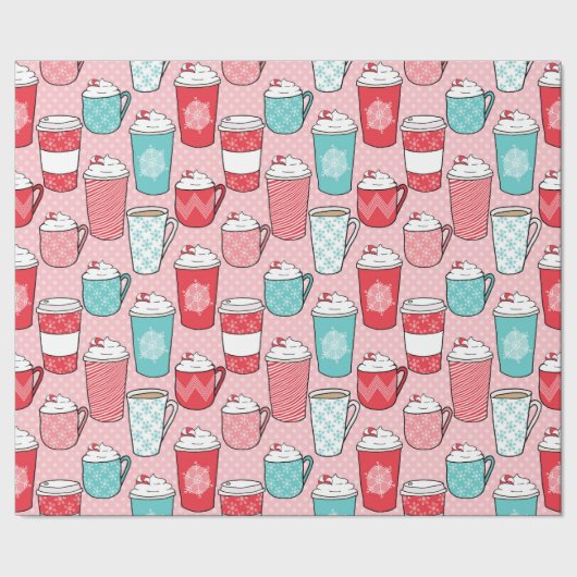 Caffee Late Winter Time Wrapping Papier Geschenkpapier (Saum)