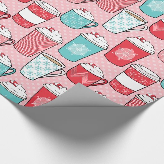 Caffee Late Winter Time Wrapping Papier Geschenkpapier (Ecke)