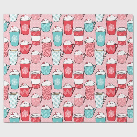 Caffee Late Winter Time Wrapping Papier Geschenkpapier (Flach)