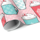 Caffee Late Winter Time Wrapping Papier Geschenkpapier (Rolleneckpunkt)