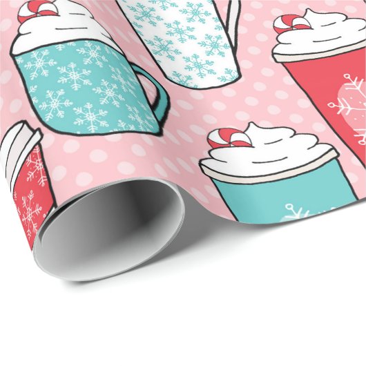 Caffee Late Winter Time Wrapping Papier Geschenkpapier (Rolleneckpunkt)