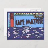 Caffee Matisse Sign Postkarte (Vorne/Hinten)