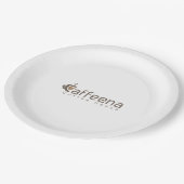 Caffeena-Papierteller Pappteller (Schrägansicht)