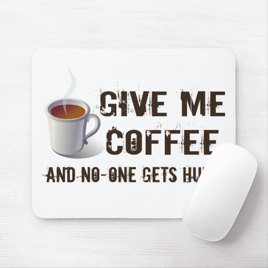Caffein Deprivation Mousepad (Mit Mouse)